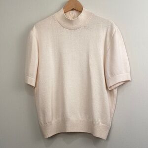 90s Vintage St. John Basics by Marie Gray Santana Knit White Shell Top